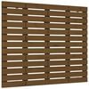 vidaXL V&auml;ggmonterad huvudgavel honungsbrun 81x3x91,5 cm massiv furu