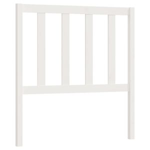 vidaXL S&auml;nggavel vit 81x4x100 cm massiv furu