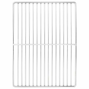 vidaXL Grillgaller 40 x 30 cm Rostfritt st&aring;l Silver