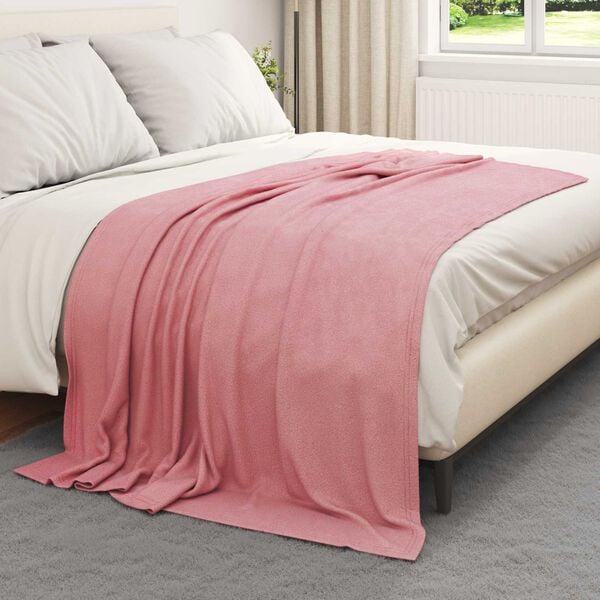 vidaXL Filtar 24 pcs Rosa 200 x 150 cm Fleece
