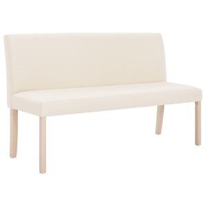 vidaXL B&auml;nk 139,5 cm polyester gr&auml;ddvit
