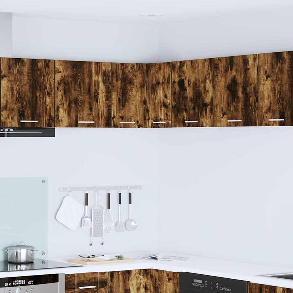 vidaXL H&auml;ngande sk&aring;p R&ouml;kt ek och vit 57 x 57 x 40 cm Konstruerat tr&auml;