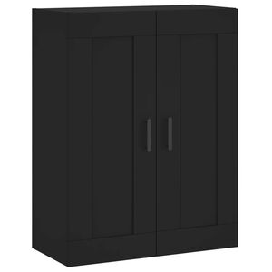 vidaXL V&auml;ggsk&aring;p svart 69,5x34x90 cm konstruerat tr&auml;