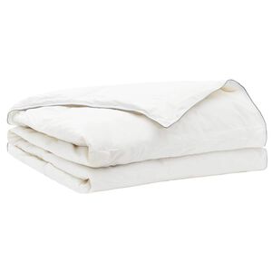 vidaXL Dunt&auml;cke FULDA 140 x 220 cm Sommar 100 GSM 90% G&aring;sdun Vit