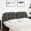 vidaXL Headboard Cushion "Zadar" Black 152 cm Faux Leather