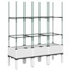 vidaXL Odlingsl&aring;da med spalj&eacute; vit 120x40x142,5 cm PP