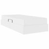 vidaXL F&ouml;rvaringss&auml;ng med madrass med madrass 2 pcs Vit Skinn