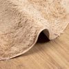 vidaXL Ryamatta med l&aring;ng lugg NAVARRA beige 160x160 cm polyester