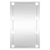 vidaXL V&auml;ggspegel med LED-belysning 50x80 cm glas rektangul&auml;r