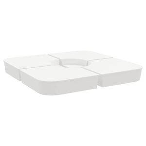 vidaXL Parasollbassats 4 delar f&ouml;r korsstativ 100 kg PP