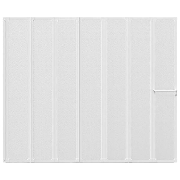 Duschv&auml;gg 140x168 cm 7-paneler vikbar inkl. handduksh&auml;ngare