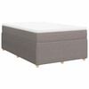 vidaXL Rams&auml;ng med madrass taupe 120x200 cm tyg