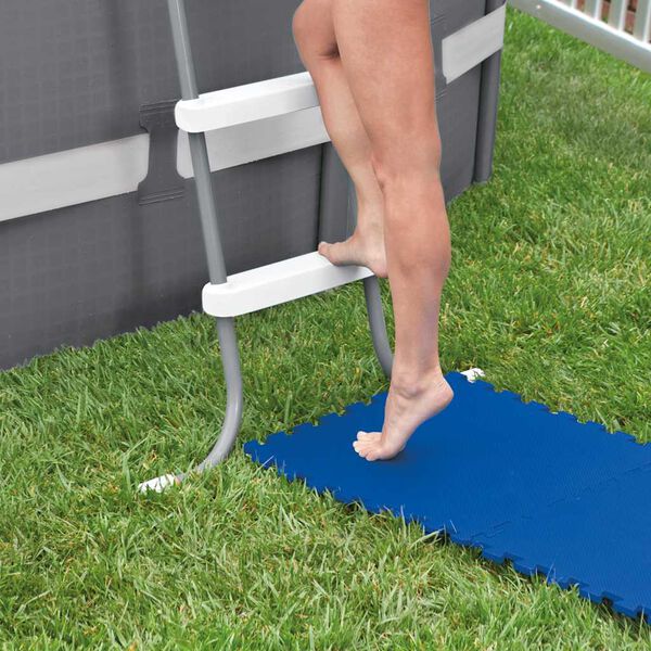 Intex Golvskydd för pool 8 st 50x50 cm blå