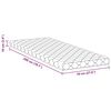 vidaXL Madrass Vit 70 x 200 cm PU skum