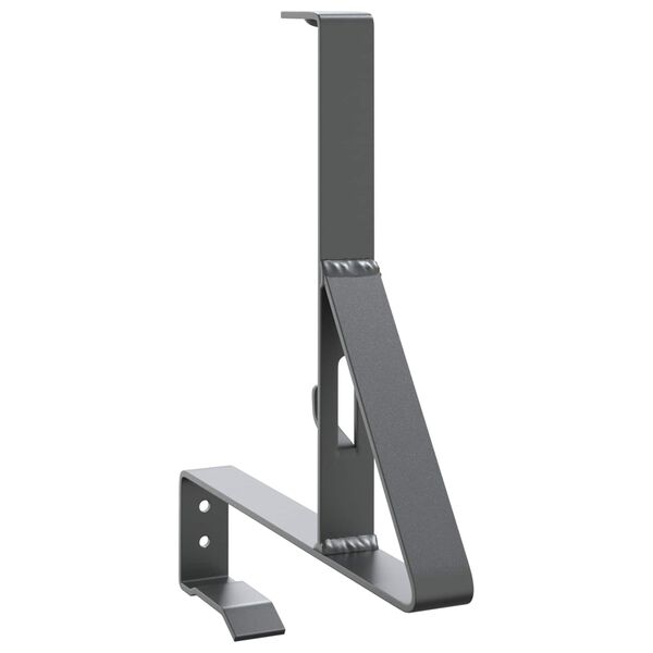 vidaXL Sn&ouml;skyddsst&ouml;d 2 pcs Antracit 29,5 x 3 x 34,5 cm St&aring;l