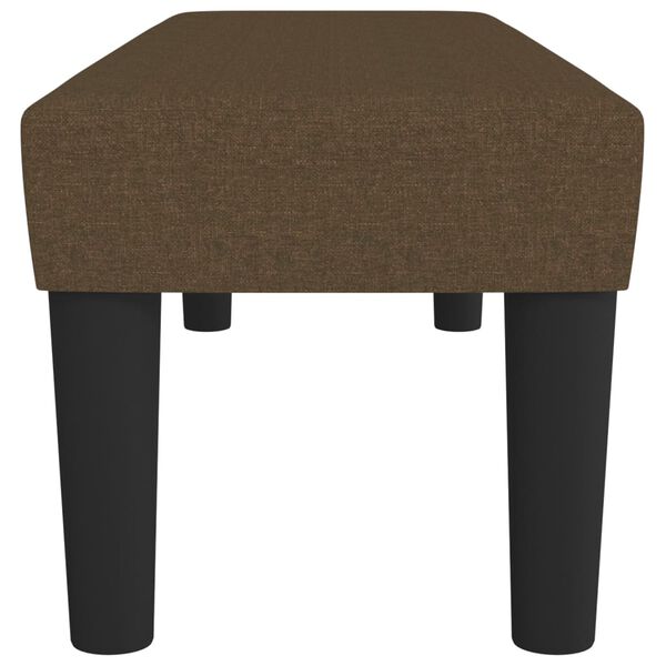 vidaXL B&auml;nk m&ouml;rkbrun 100x30x30 cm tyg