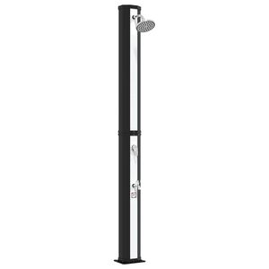 vidaXL Solardusch med duschhuvud och kran 40 l PVC, ABS, Zinklegering