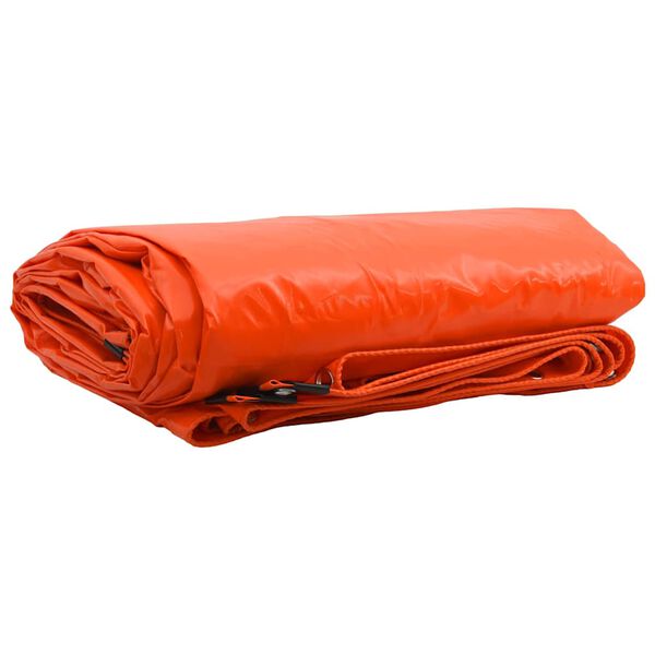 vidaXL Presenning 650g / m&sup2; Orange 1,5 x 2 m Canvas med PVC-bel&auml;ggning