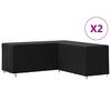 vidaXL L-format soff&ouml;verdrag 2 st 254x254x80 cm 420D oxfordtyg