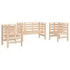 vidaXL Loungegrupp 3 delar massiv furu
