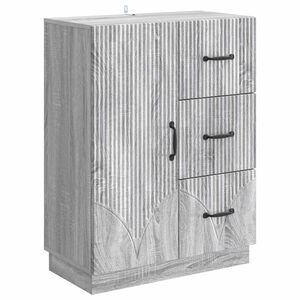 vidaXL Sideboard Gr&aring; sonoma-ek 66 x 34,5 x 87 cm Konstruerat tr&auml;