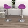 vidaXL Barstolar 2 st lila konstl&auml;der