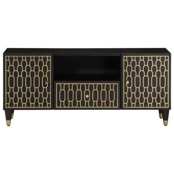 vidaXL Tv-b&auml;nk 105x33x46 cm massivt mangotr&auml;