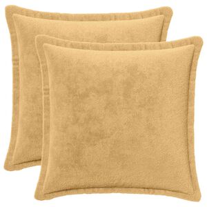 vidaXL Kasta Kudde 2 st HOUTEN Taupe 30 x 30 cm Flanell