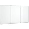 vidaXL Magnetisk whiteboard hopf&auml;llbar 150x80x1,7 cm aluminium