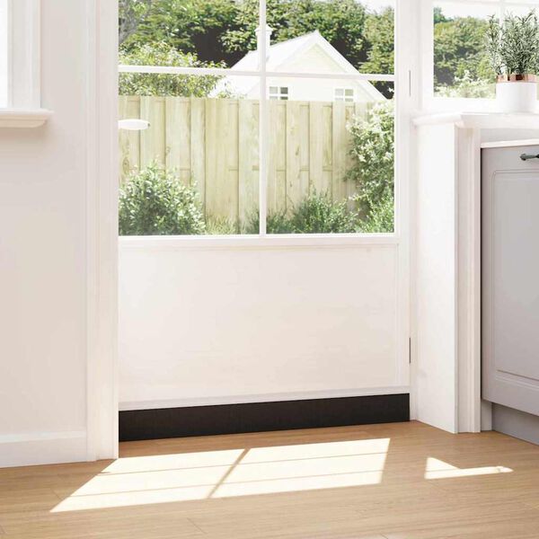 vidaXL Självhäftande dörrborstlist 2 pcs Vit 100 cm Aluminiumlegering