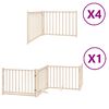 vidaXL Hundgrind med dörr vikbar 12 paneler 960 cm poppel