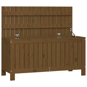 vidaXL F&ouml;rvaringsl&aring;da honungsbrun 108x42,5x54 cm massiv furu