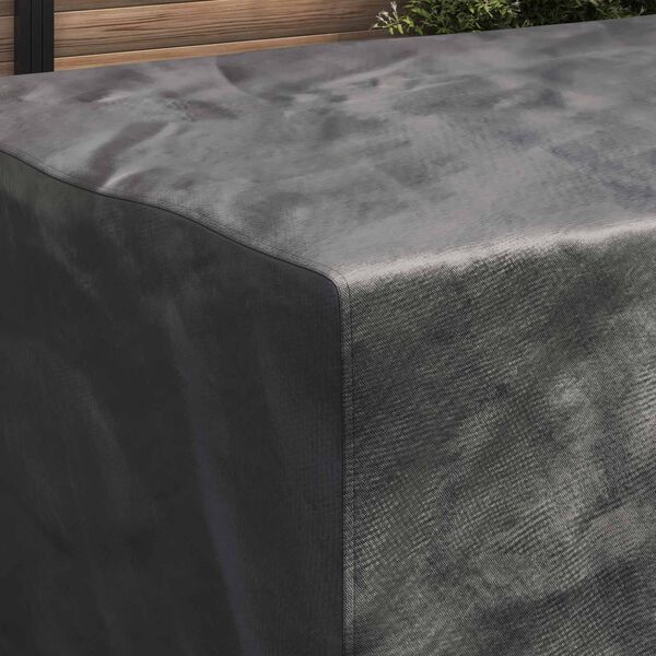 vidaXL Möbelöverdrag Enfärgad Svart 220 x 150 x 85 cm 210D