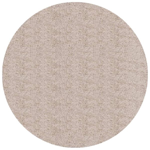 vidaXL Matta l&aring;ngluggad modern beige &Oslash; 160 cm