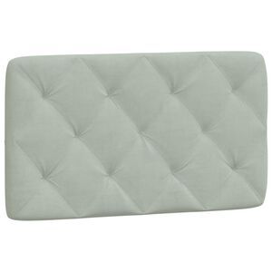vidaXL Headboard Cushion Light Grey 80 cm Velvet