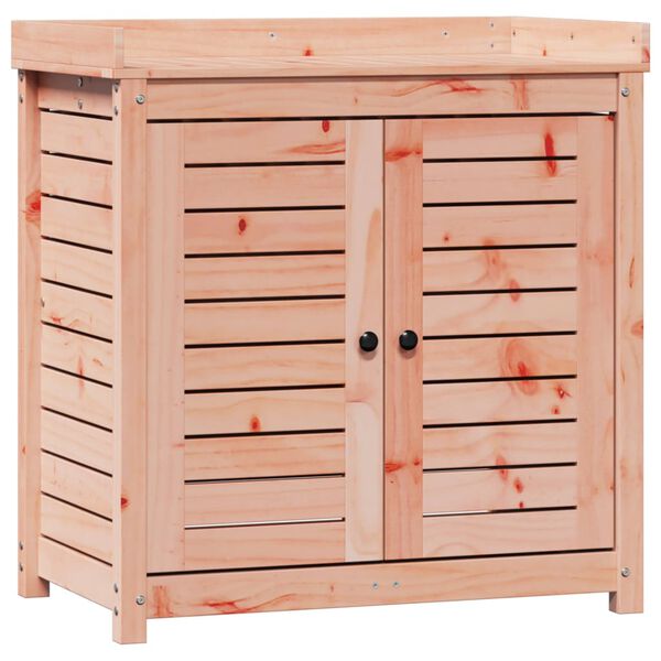 vidaXL Växtbord med hyllor 82,5x50x86,5 cm massivt douglasträ