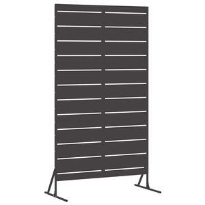 vidaXL Avsk&auml;rmningssk&auml;rm 100 x 50 x 180 cm St&aring;l Svart