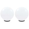 vidaXL Globlampa LED set 2 st sf&auml;riska 40 cm PMMA