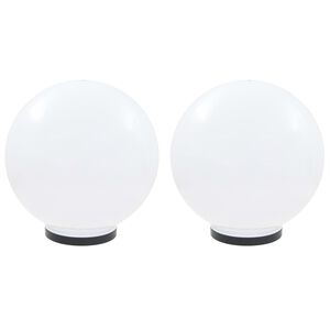 vidaXL Globlampa LED set 2 st sf&auml;riska 40 cm PMMA
