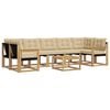 vidaXL Utomhussoffset 8 st Vit och Beige