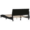 vidaXL Bed Frame without Mattress "Hanko" Black 140x200 cm Fabric