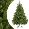 vidaXL Plast Hingad Julgran 180 cm PVC Ljusgr&ouml;n