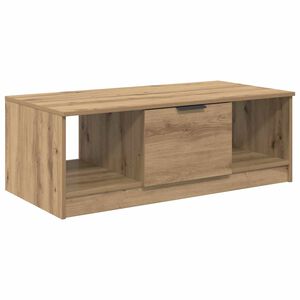 vidaXL Kaffeebord med l&aring;da Artisan Ek 102 x 50 x 36cm Konstruerat tr&auml;