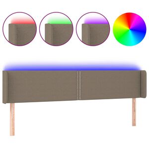 vidaXL S&auml;nggavel LED taupe 183x16x78/88 cm tyg
