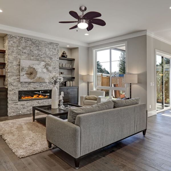 Bestron Takfl&auml;kt med lampa DC30BC 75 cm 50 W krom