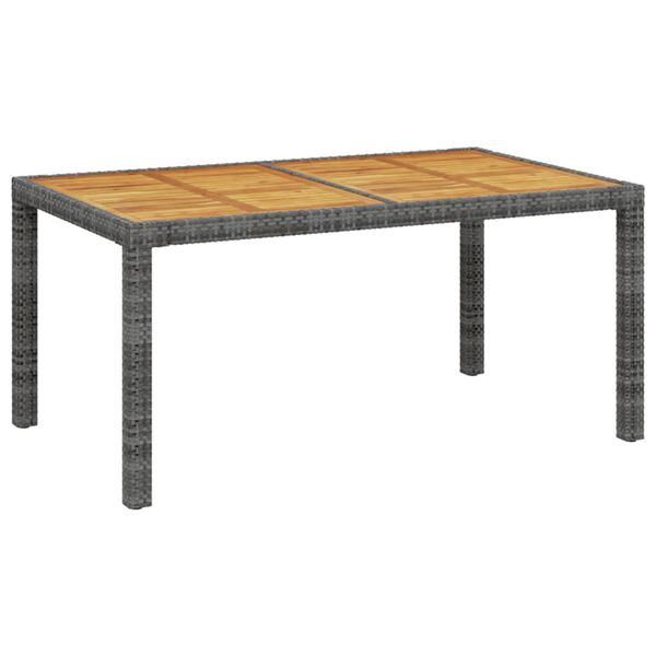 vidaXL Matgrupp f&ouml;r tr&auml;dg&aring;rden med dynor 5 delar konstrotting gr&aring;