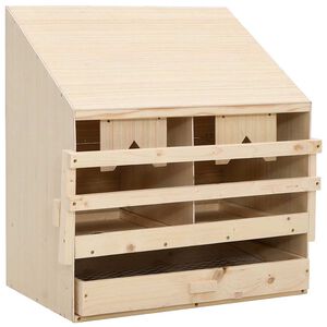 vidaXL V&auml;rprede 2 fack 63x40x65 cm massiv furu