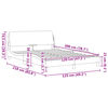 vidaXL Bed Frame "Dover" Cappuccino 120x200 cm Faux Leather