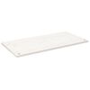 vidaXL Skrivbordsskiva vit 110x55x2,5 cm massiv furu