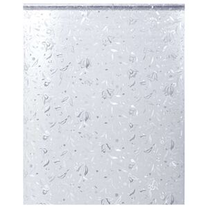 vidaXL F&ouml;nsterfilm frostad blomm&ouml;nster 90x500 cm PVC